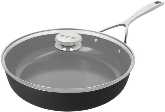 Poêle haute Demeyere Alu Pro 5 Ceraforce 28 cm - Maintenant avec couvercle en verre gratuit