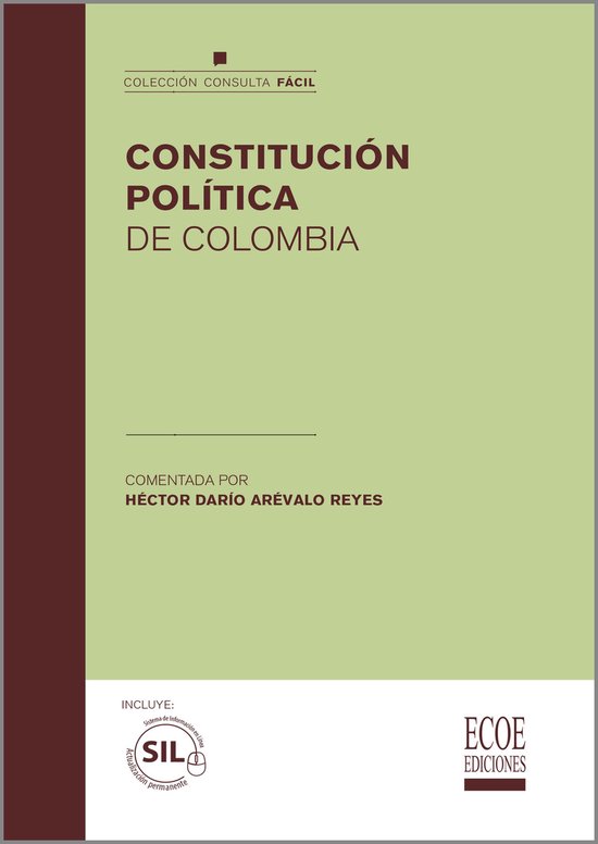 Constitución política de colombia - cover