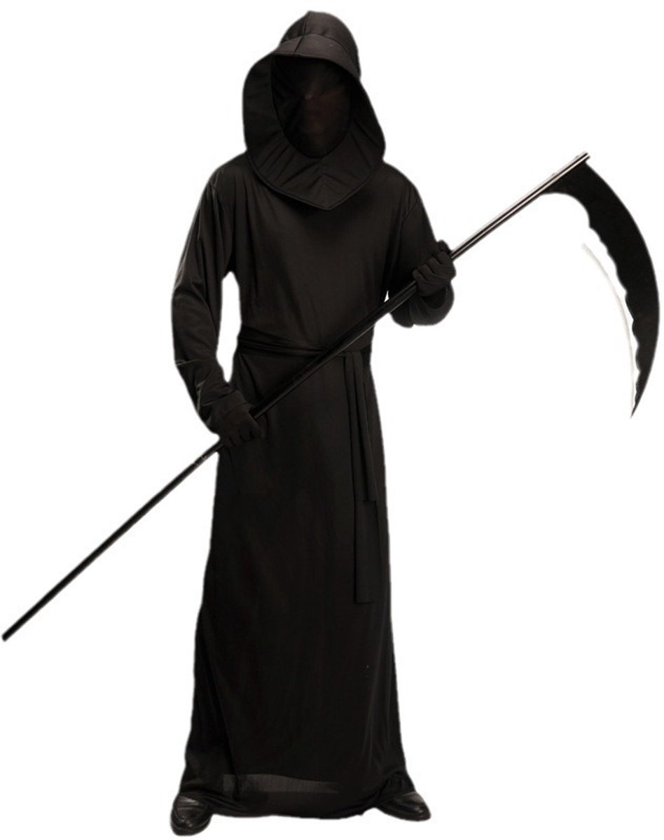 Grim Reaper / Magere Hein Kostuum – Volwassenen – Inclusief Zeis & Handschoenen – Halloween kleding