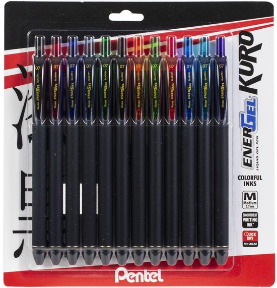 Pentel - EnerGel Kuro Liquid Gel Pens - 0.7mm - 28231