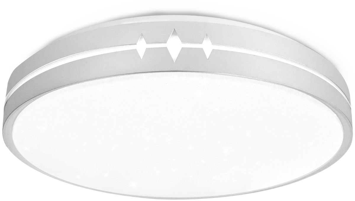 Aufun 60w LED Plafondlamp Met Afstandsbediening, Dimbaar, LED Ronde Plafondlamp, Geschikt Voor Slaapkamer, Keuken, Kinderkamer, Woonkamer, Type C
