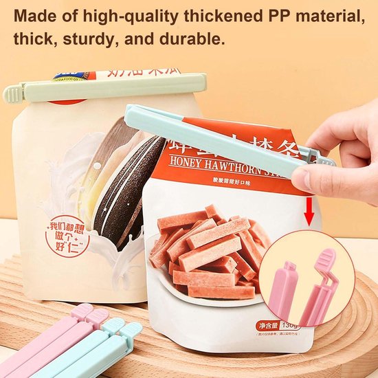 Hisdricus Set van 32 sluitclips (6,5/9/14 cm) - Herbruikbare sluitclips - Ideaal als clip voor zakken - Voor het sluiten van snacks, snoep en diepvrieszakken Hisdricus Set van 32 sluitclips (6,5/9/14 cm) - Herbruikbare sluitclips - Ideaal als clip voor zakken - Voor het sluiten van snacks, snoep en diepvrieszakken