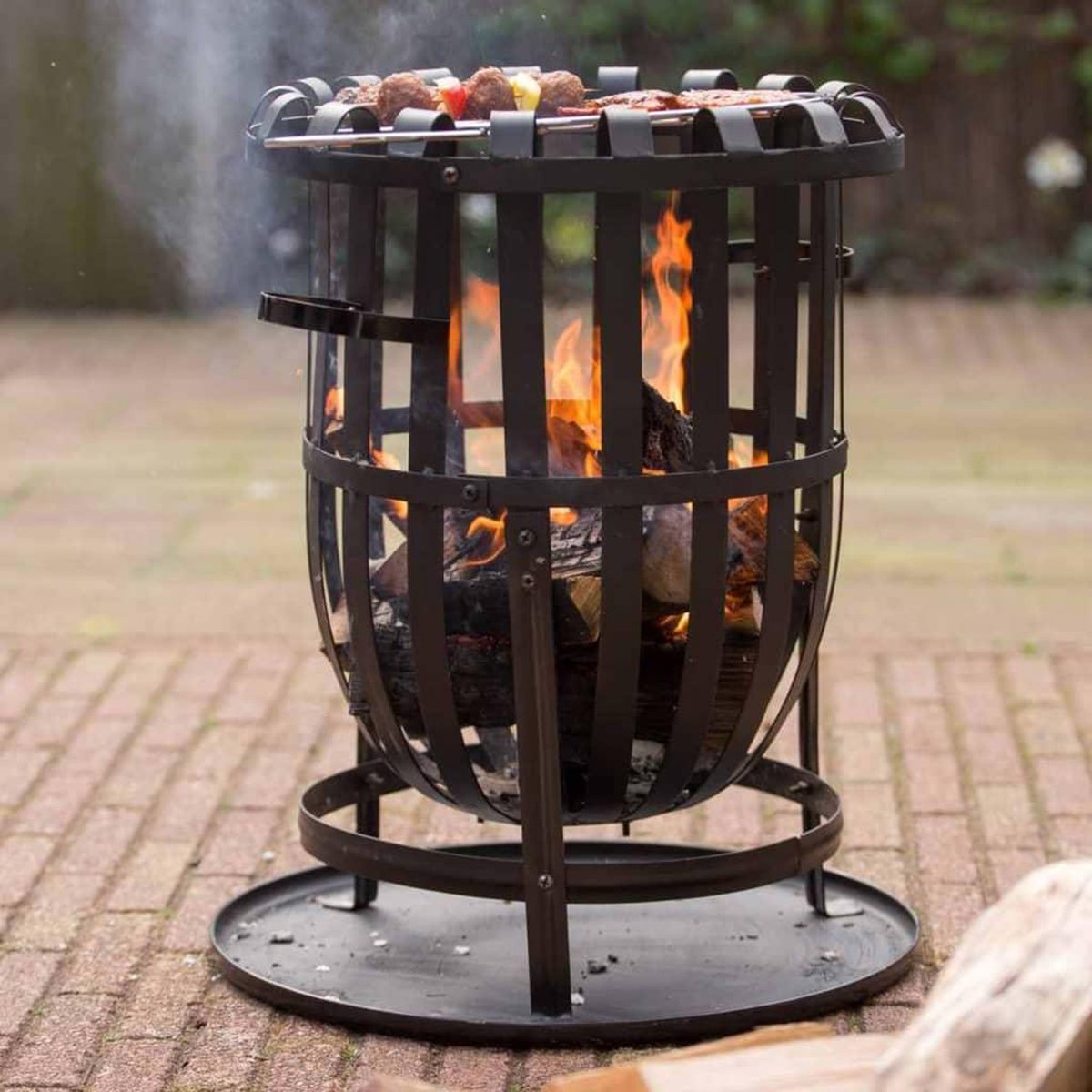 RedFire Dallas Vuurkorf met grillplaat - Zwart