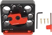 Allecto Plus - Dowel maker jig voor houtbewerking - 8 verstelbare gaten - Plugmaker set met carbide mes - Dakdrager - Carbide inserts - Houtbewerkingstools
