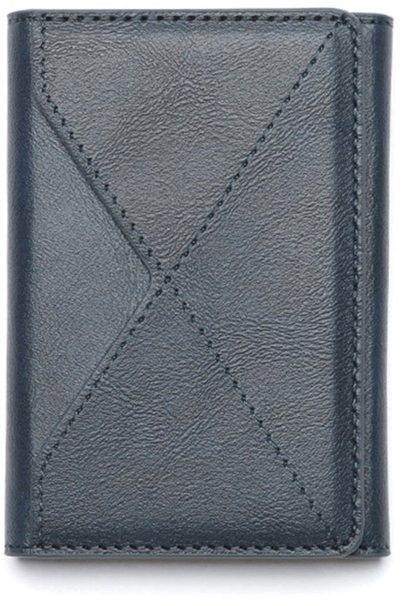 Magnetische Kaarthouder geschikt voor iPhone Magsafe - 6 Pasjes - Verstelbare Wallet Card Holder Standaard - Pasjeshouder - voor iPhone 12 / 13 / 14 / 15 / 16 / 17 / PRO / PRO MAX - donkerblauw