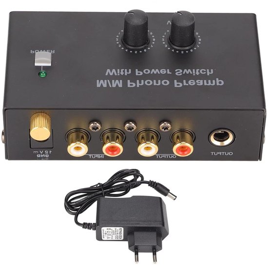 Dynavox TC-750 Professionele Phono-Voorversterker Voor MM-Systemen - Zwart