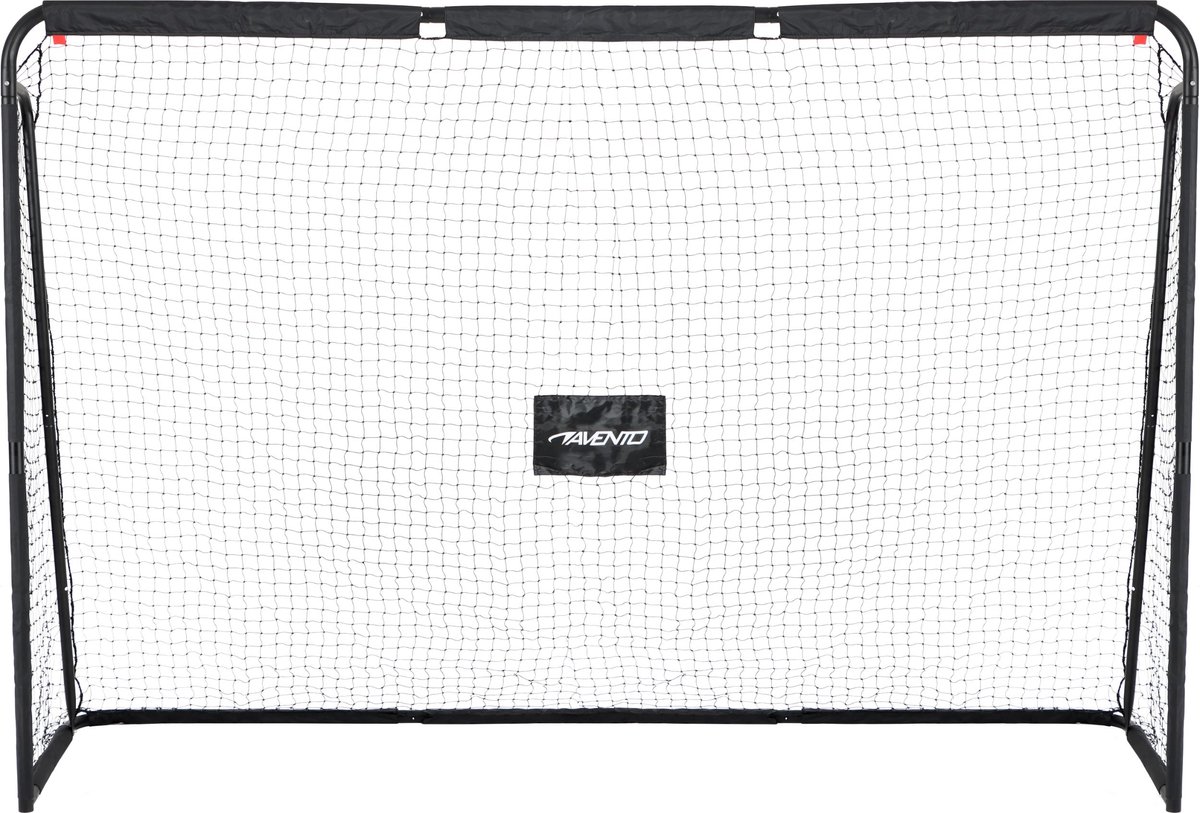 Avento Voetbaldoel met Targetscherm - Staal - ca. 300 x 200 x 91.5 cm