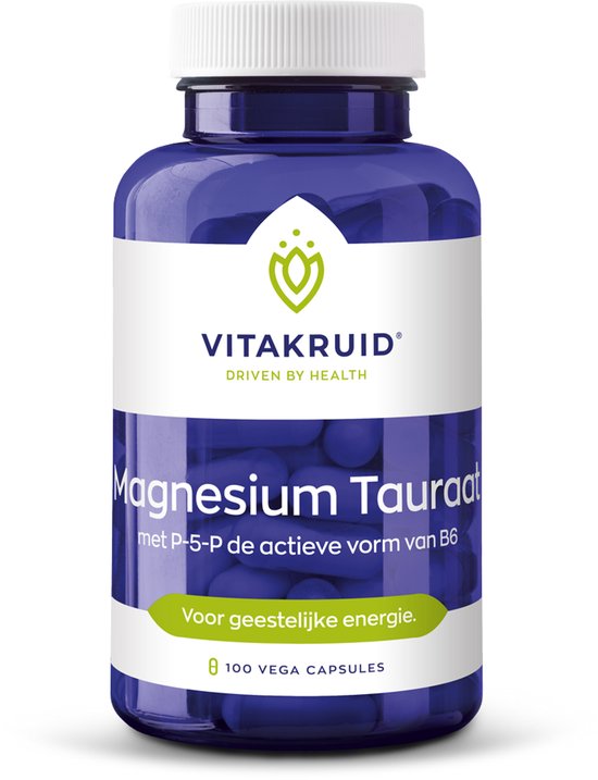 Vitakruid - Magnesium tauraat met P-5-P - 180 Vegetarische capsules