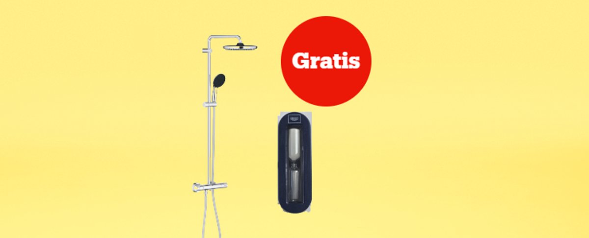 Gratis douchetimer bij