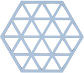 Zone Denmark Pannenonderzetter Triangles – Onderzetters Pannen – Hittebestendig tot 250°C – Vaatwasserbestendig – Siliconen – 16 × 14 × 0,9 cm – Blue