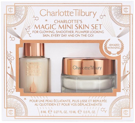 Charlotte Tilbury Charlotte's Magic Mini Skin Set - Magic Cream 15 ML - Magic Serum Crystal Elixir 8 ML