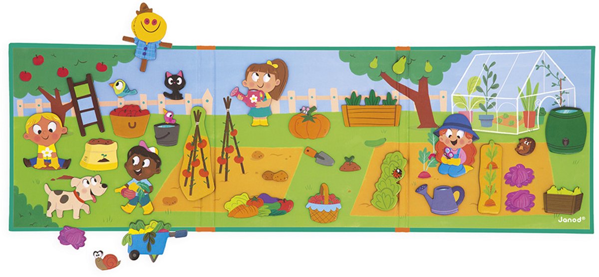 Janod - Magneti Stories - De moestuin – Educatieve magneetset — afbeelding 9