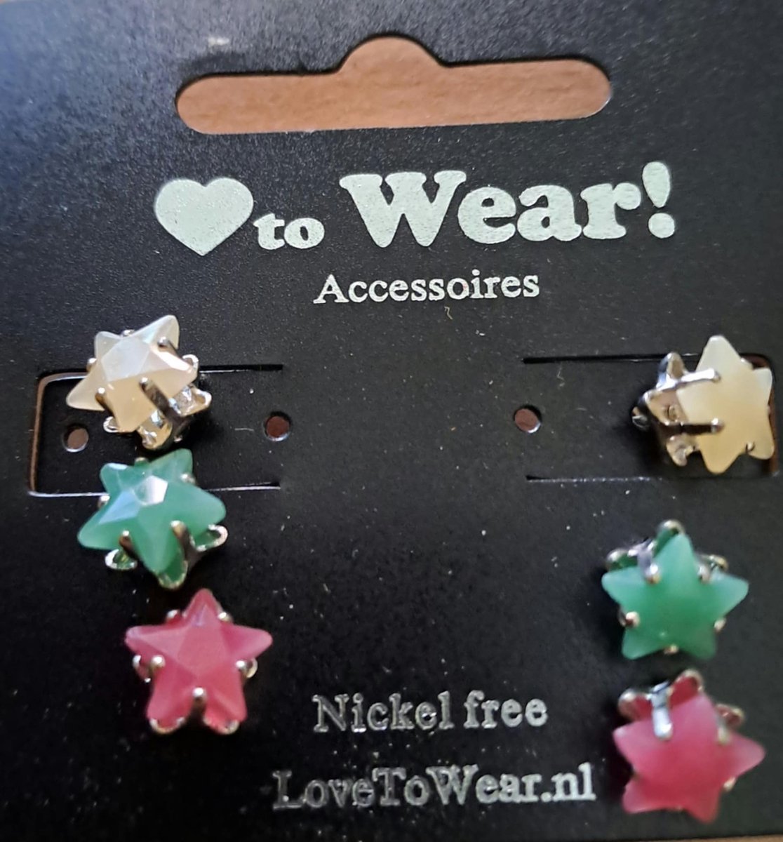 Love to wear oorbellen 6 stuks Sterretjes - Oorbellen - Sterren - Stars