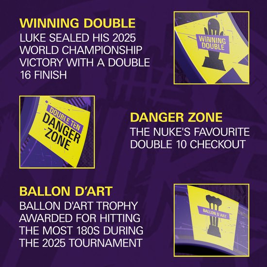 Target - Luke Littler - World Champion - Dartboard Surround Set van Target — afbeelding 5