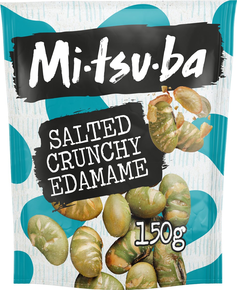Mitsuba – Salted Crunchy Edamame – Gezonde Snacks – Box of 6 x 150 gram