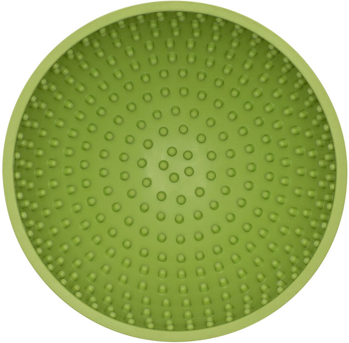 LickiMat Wobble - Hondenbak - Likmat / Anti-schrok / Slowfeeder voor Hond - Groen - 16 cm