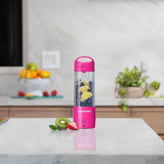Draagbare blender - NutriBullet - NBP003MA - 70W - 0,475L - Roze - 1 fles inbegrepen van Merkloos — afbeelding 5