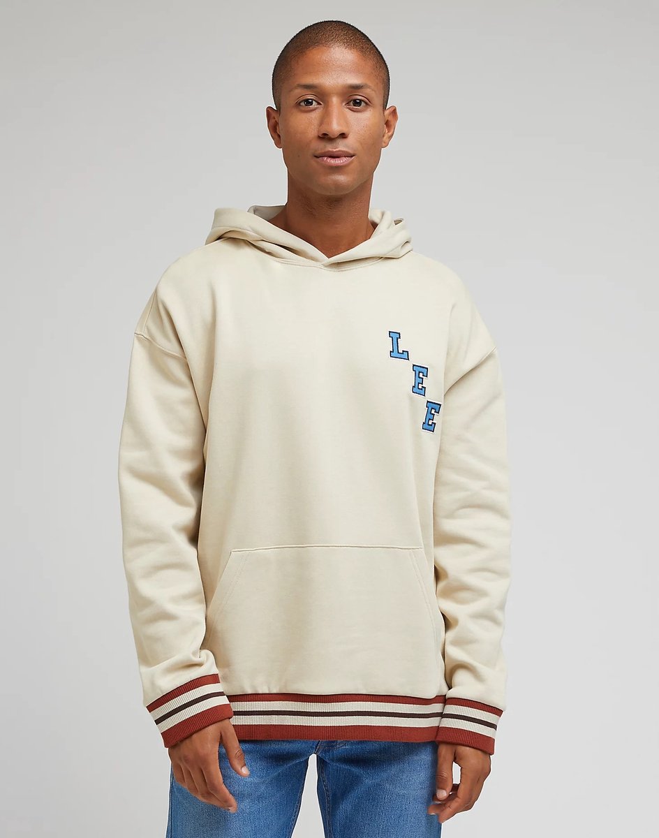 LEE SEASONAL HOODIE GREIGE L Beige