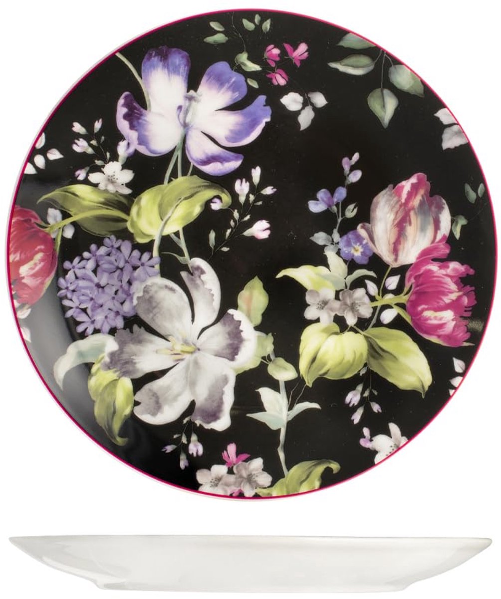 H&H set van 12 porseleinen fruitborden, 20 cm