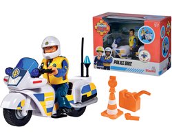Brandweerman Sam Politie motorfiets inclusief figuur - Speelgoedvoertuig - vanaf 3 jaar