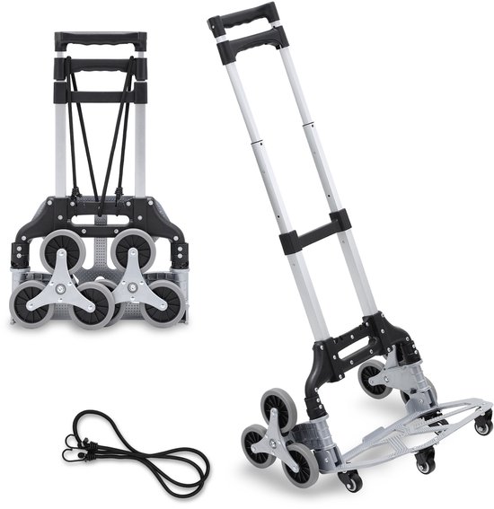 Trapsteekwagen steekwagen voor trappen, steekwagen trap, steekwagen trapklimmer opvouwbaar tot 75kg