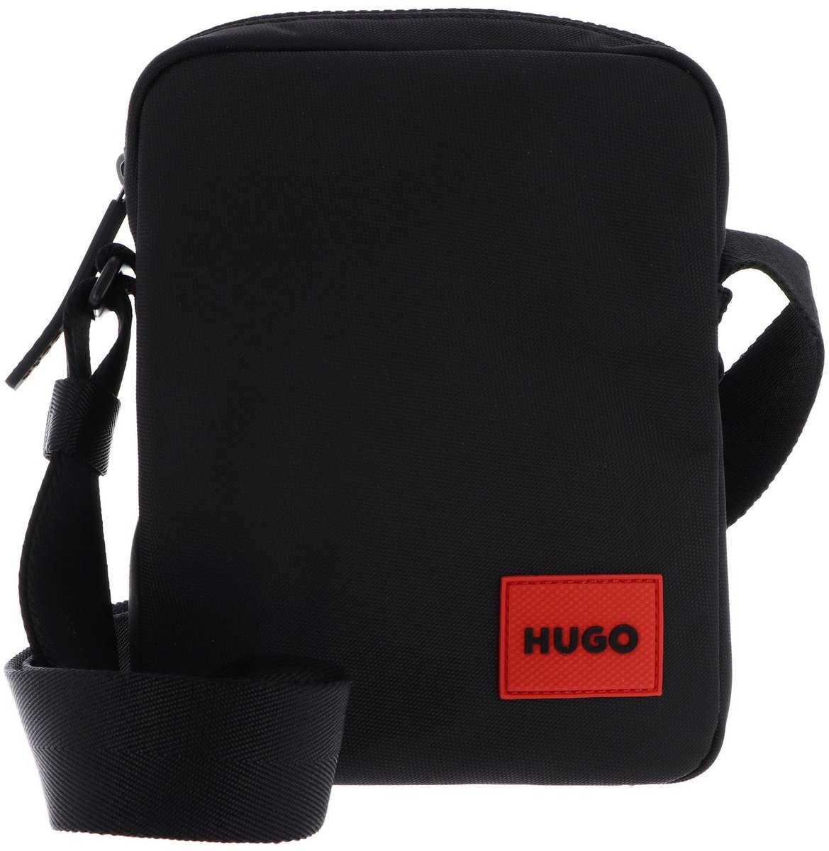 HUGO schoudertas Ethon 3.0 NS Zip Reporter Bag Black zwart