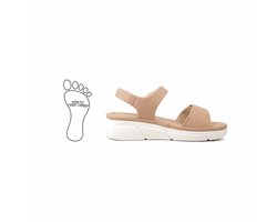 Verstelbare sandalen met brede neus H - model Mia