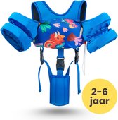 Sminty Puddle Jumper - Zwemvest Kinderen - Puddle Jumper - 6 tot 15 kg - 0 tot 2 jaar - Zwembandjes - Zwemvest kind - Reddingsvest - Blauw