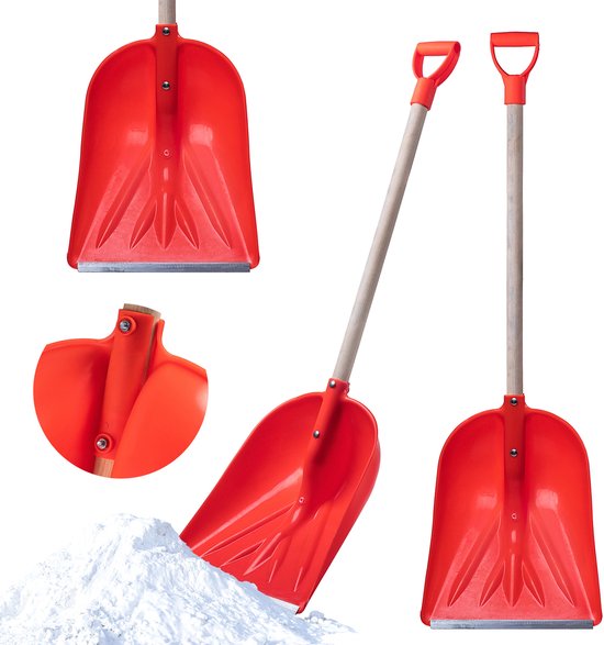 QWORK® vervangende sneeuwschep D-handgreep, sneeuwschephandvat voor schop, vork, schep, kunststof, 28 mm