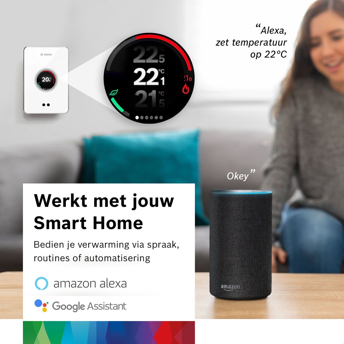 Bosch EasyControl slimme thermostaat - bedraad, app-gestuurd thumbnail 7