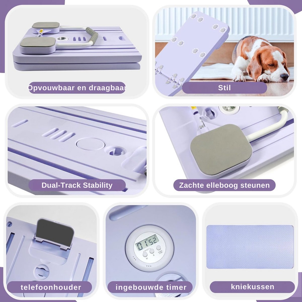 Healthfox Pilates Board Opvouwbaar Multifunctioneel - afbeelding 2