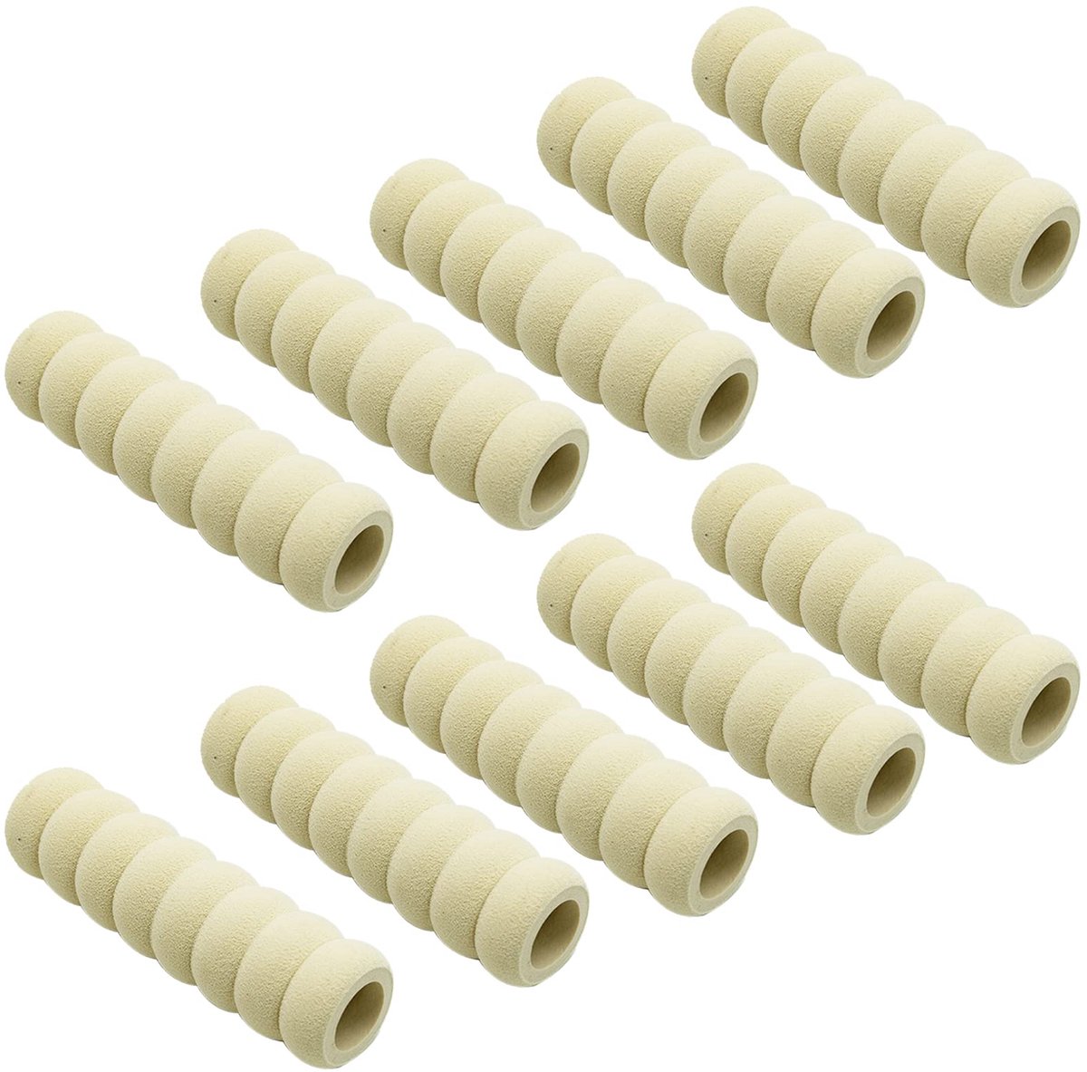 Deurkrukbeschermer, 10 stuks deurkrukbeschermers, kinderveiligheidsdeurkrukbeschermer, voor deur- of raamgrepen, bescherming voor muur en meubels, massief schuim, beige beschermende handgreephoezen