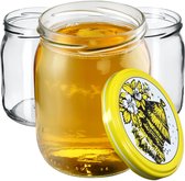 Set van 2 inmaakpotten, 500 ml, Mason Jars met tweedelig luchtdicht Set van 2 inmaakpotten, 500 ml, Mason Jars met tweedelig luchtdicht