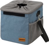 Pawesome - Fietsmand voor honden - Extra veilig - Fietsmand hond voorop - 3-in-1 Fietsmand, schoudertas & Rugtas - Stevige Afneembare Hondenmand - Blauw