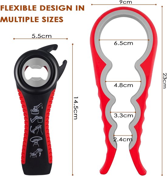 Dolaso 5-in-1 multifunctionele opener set