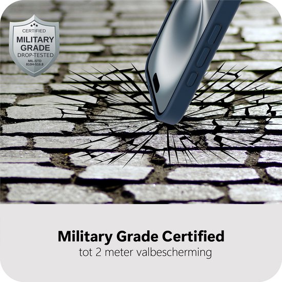 Coque Cazy pour iPhone 17 - Compatible MagSafe - Coque arrière de qualité militaire - Blauw