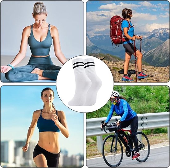 Sokken - 5 Paar - Antislip Katoenen Sokken - Yoga Sokken - Vloersokken - Puur Katoenen Sokken - Antislipkousen - Yogaoefeningsokken - One Size Fits All - Aanpassen Aan Verschillende Gelegenheden - Wit van Merkloos — afbeelding 5