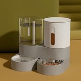 2-in-1 grote Voer- en Waterbak - Grote capaciteit - kat en kleine hond - 1800 ml water - 1500 ml voer - uniek 360° draaibaar - voer- & drinkbakken - kattenvoerbak - waterbak katten - kattenbak - drinkbak - voer- en drinkbak- waterdispenser