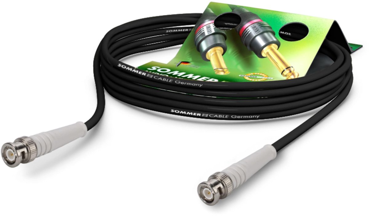 Sommer Cable R959-0750-SW-WS HF-kabel zwart-wit 0,75 m - Kabel