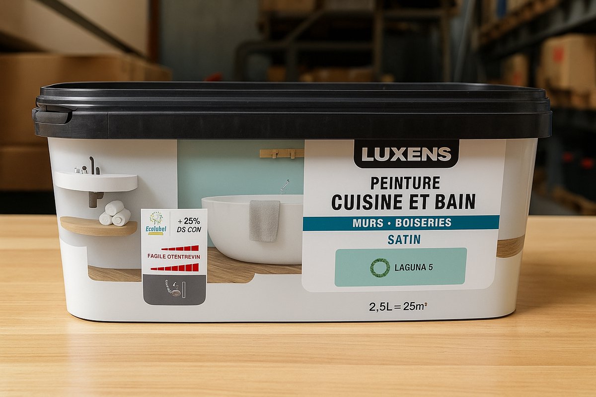 Luxens Muurverf Laguna 5 mintgroen - 2,5L - Satin - Binnenverf - 25m² dekking