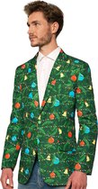Suitmeister Christmas Green Tree Light Up - Heren Blazer - Kerst - Groen - Maat XL