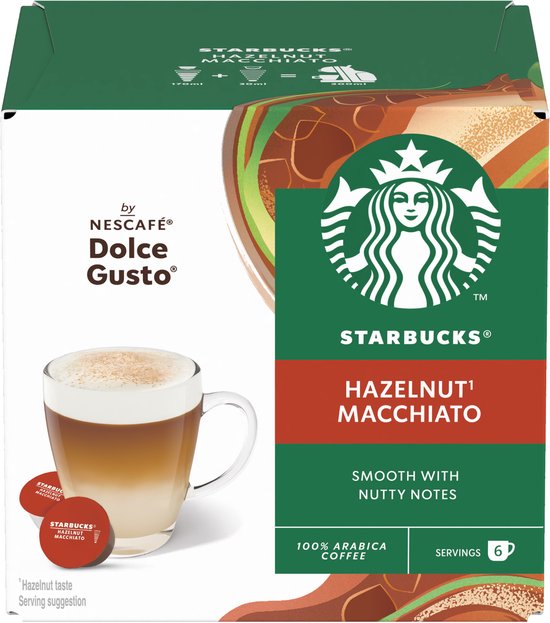 Capsules Starbucks by Dolce Gusto Noisette Macchiato - 36 capsules de café pour 18 tasses de café