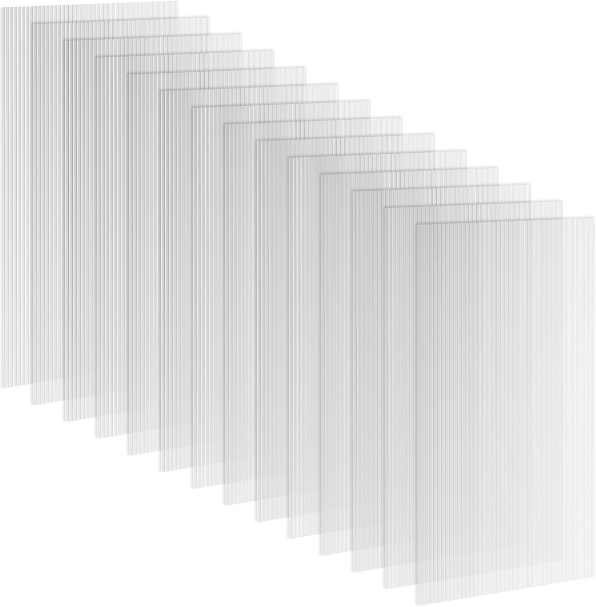 Outsunny-Polycarbonaat panelen-Polycarbonaat-121x61x0.4cm-Transparant