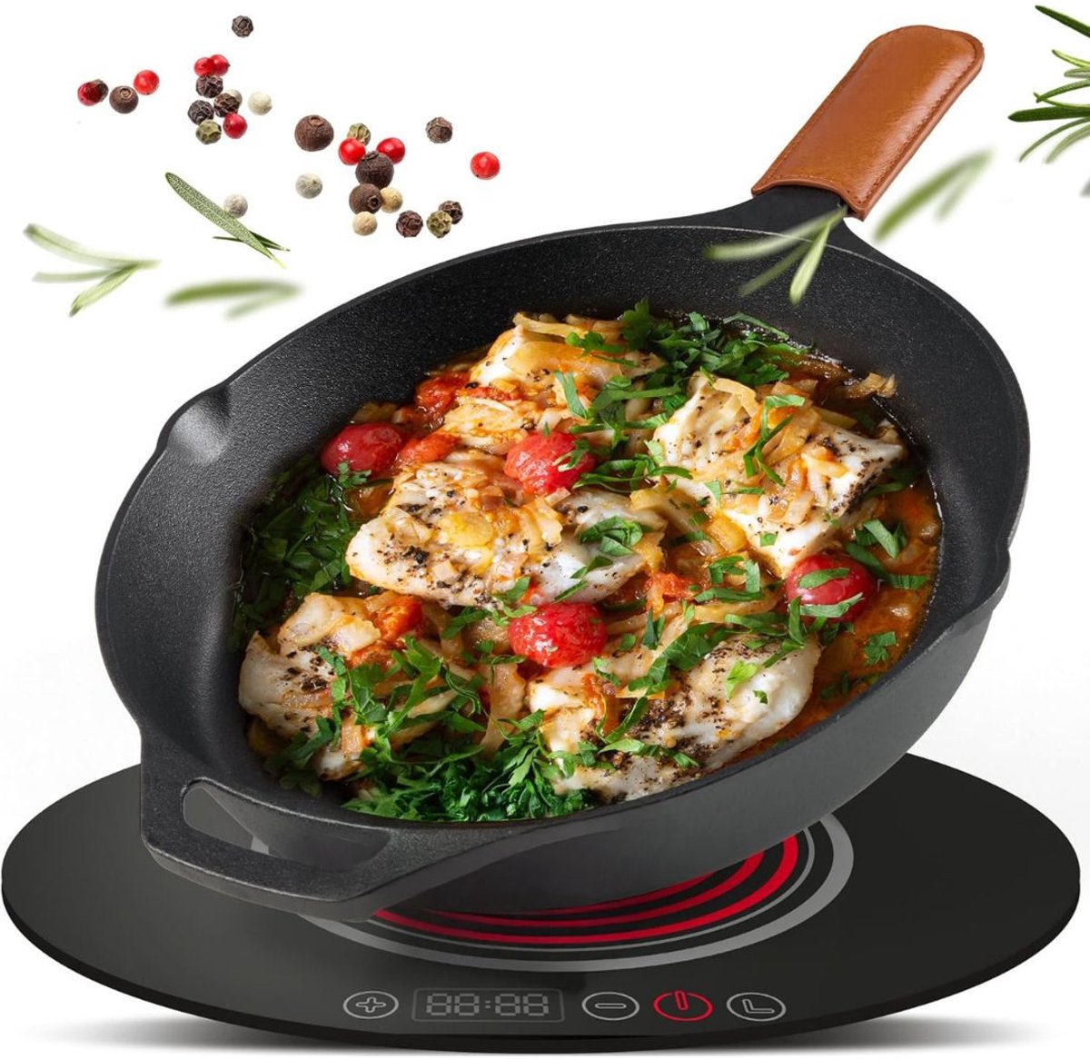CLGP® Gietijzeren Pan Bbq - Gietijzeren Skillet - Grillplaat