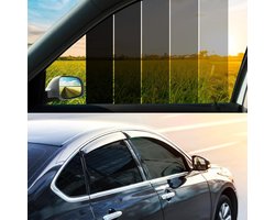 Auto Raamfolie-auto raamfolie 35%-auto raam folie-auto raamfolie zonwerend-Zwarte universele 3m x 50cm auto raamfolie - Privacyfolie voor passagiers blokkeert UV-straling