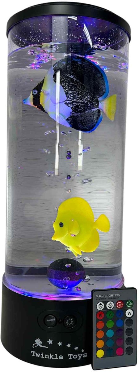 Uposao LED Jellyfish Mood Lamp, Lava Lamp Kwallen Aquarium Lamp Kwallen LED Licht 7 Kleuren met USB Jelly Fish Tank Aquarium Lamp Mood