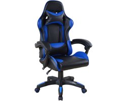 VDD Gaming - Gamestoel - Game Stoel - Gamingstoel - Gamestoel Zwart- Gamestoel Blauw - Bureaustoel - Bureau Stoel - Verstelbaar - Ergonomisch - Max 120 kg