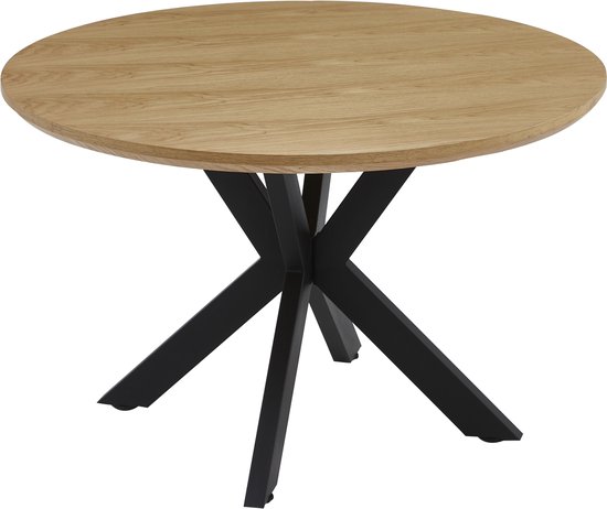 Uitschuifbare MDF eettafel - 120/160 x 80 cm - geschikt voor 4 tot 6 personen - Naturel