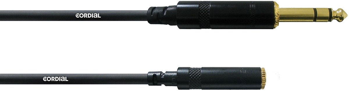 Cordial verlenging 3,5 f / 6,3 m 3m Stereo, CFM 3 VY - Kabel