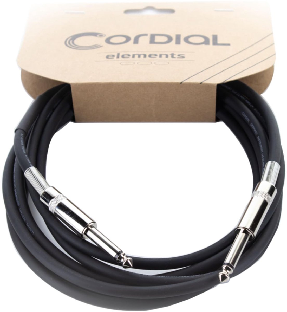 Cordial EI3PP Instrumenten kabel 2X Rechte jack, 3 meter